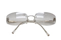 Chanel CC Logo Rimless Sunglasses Clear Acetate Eyewear