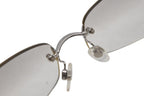 Chanel CC Logo Rimless Sunglasses Clear Acetate Eyewear — view 8