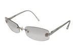 Chanel CC Logo Rimless Sunglasses Clear Acetate Eyewear — view 2