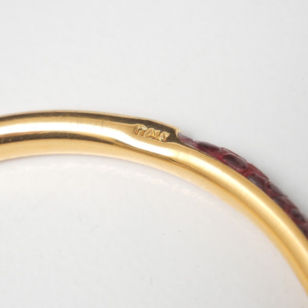 Gucci Bangle GG Bracelet Leather Gold — view 7