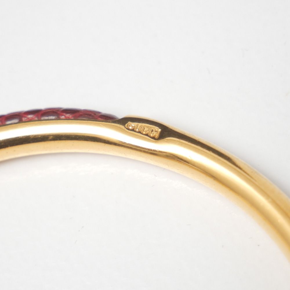 Gucci Bangle GG Bracelet Leather Gold — view 8