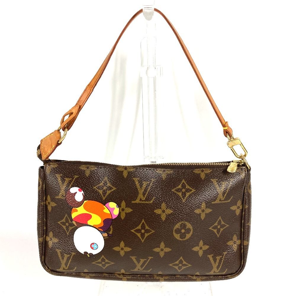 Louis Vuitton Shoulder Bag Pochette Monogram Canvas Brown — view 2