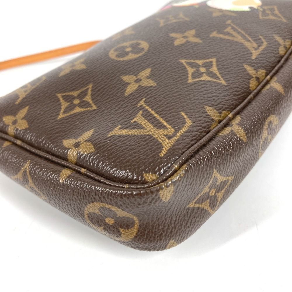 Louis Vuitton Shoulder Bag Pochette Monogram Canvas Brown — view 4
