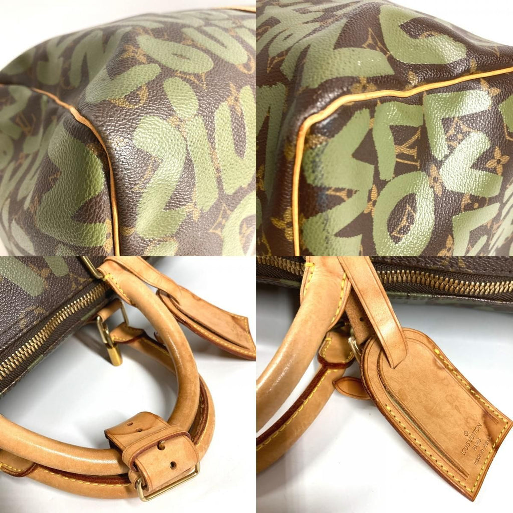 Louis Vuitton Boston Bag Keepall 50 Monogram Graffiti Canvas — view 8