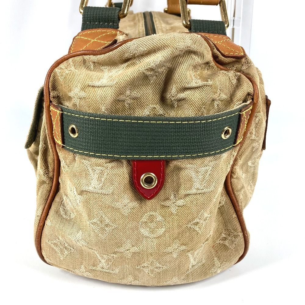 Louis Vuitton Shoulder Bag Squirrel Monogram Denim Khaki — view 3