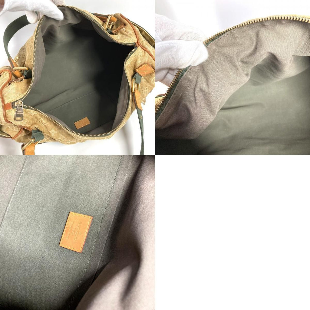 Louis Vuitton Shoulder Bag Squirrel Monogram Denim Khaki — view 9