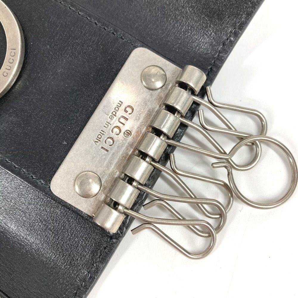 Gucci Key Case GG Logo Leather Black — view 8