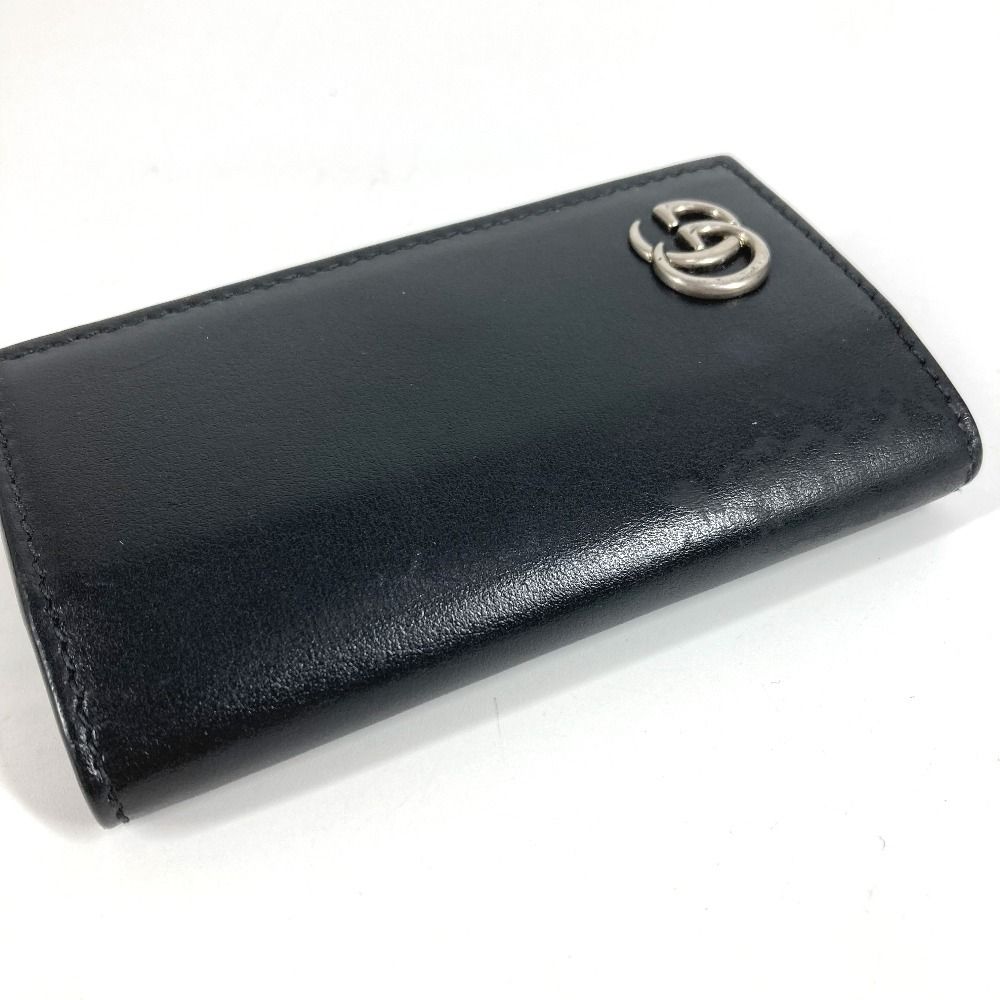 Gucci Key Case GG Logo Leather Black — view 5