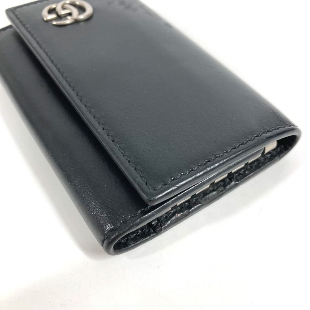 Gucci Key Case GG Logo Leather Black — view 4