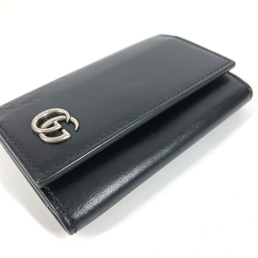 Gucci Key Case GG Logo Leather Black — view 3