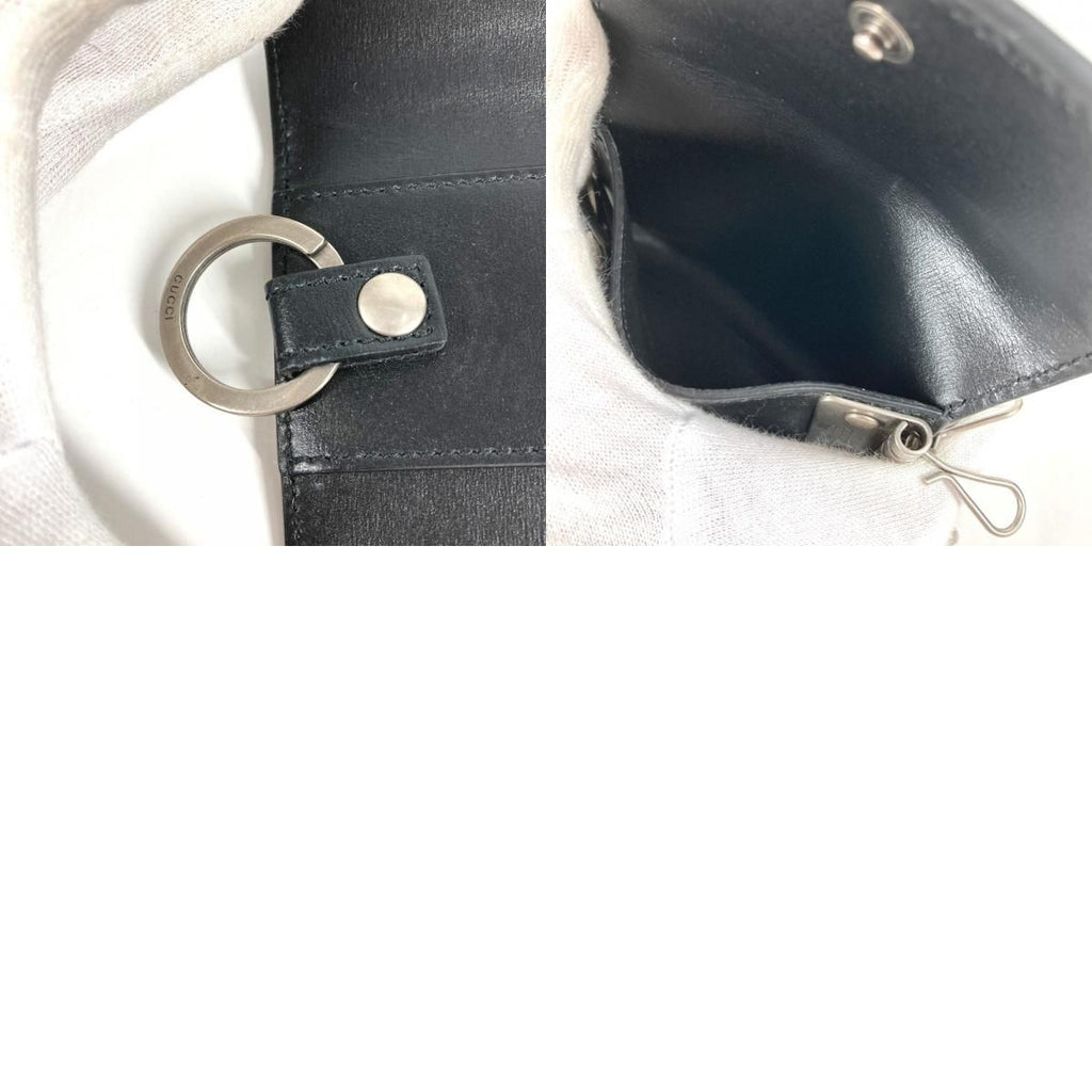 Gucci Key Case GG Logo Leather Black — view 9