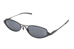 Prada Oval Sunglasses Eyewear Metal Acetate Black — view 3