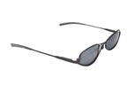 Prada Oval Sunglasses Eyewear Metal Acetate Black — view 4