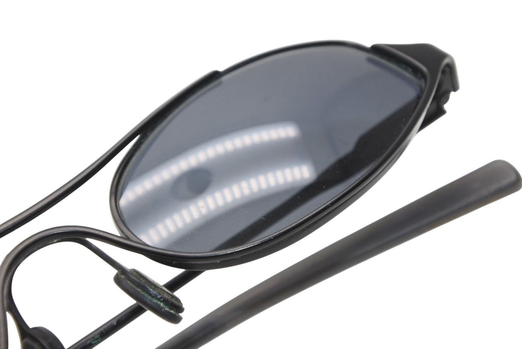 Prada Oval Sunglasses Eyewear Metal Acetate Black — view 8