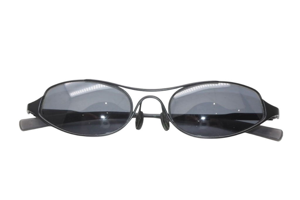 Prada Oval Sunglasses Eyewear Metal Acetate Black — view 2