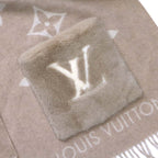 Louis Vuitton Muffler Cold Reykjavik Cashmere 100% Beige Scarf — view 4