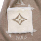 Louis Vuitton Muffler Cold Reykjavik Cashmere 100% Beige Scarf — view 5