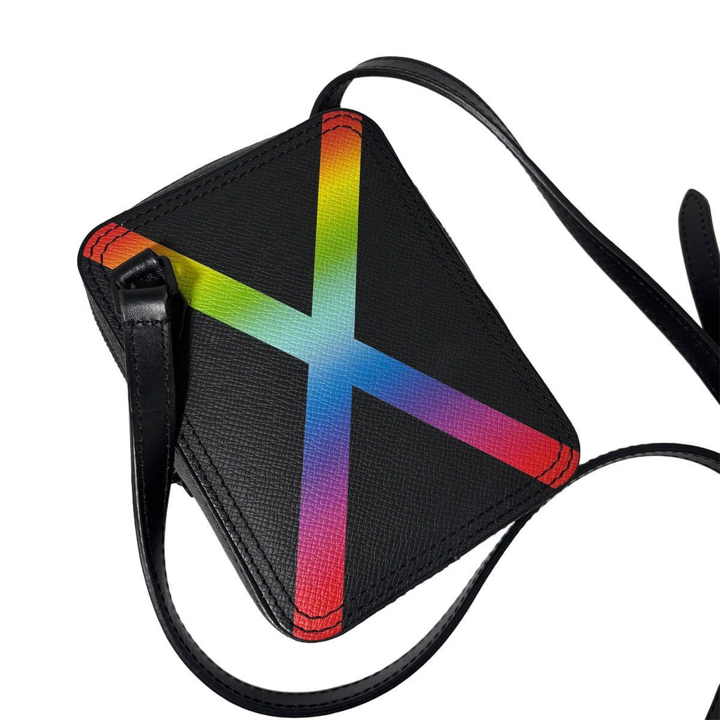 Louis Vuitton Taiga Danube Messenger Bag Pochette Black Rainbow — view 6