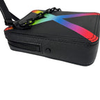 Louis Vuitton Taiga Danube Messenger Bag Pochette Black Rainbow — view 9