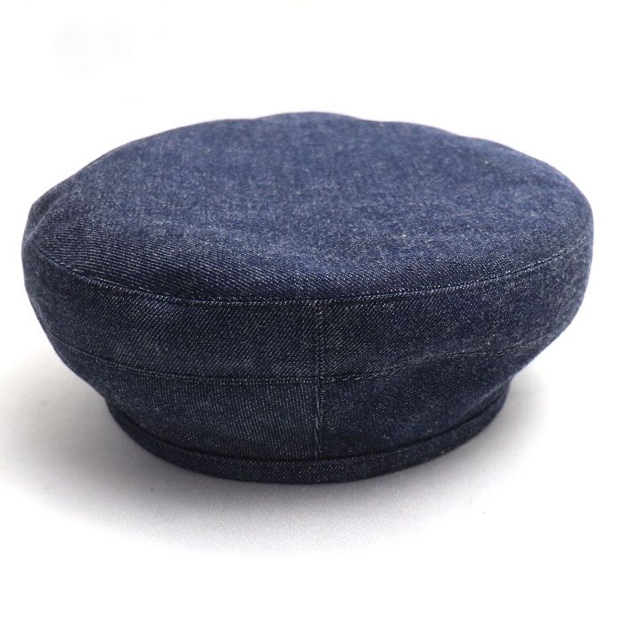 Hermes Denim Beret Blue 57 — view 2