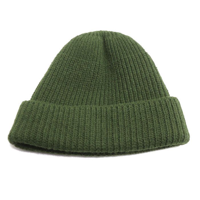 Prada Triangle Logo Knit Cap Green S — view 2