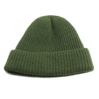 Prada Triangle Logo Knit Cap Green S — view 2
