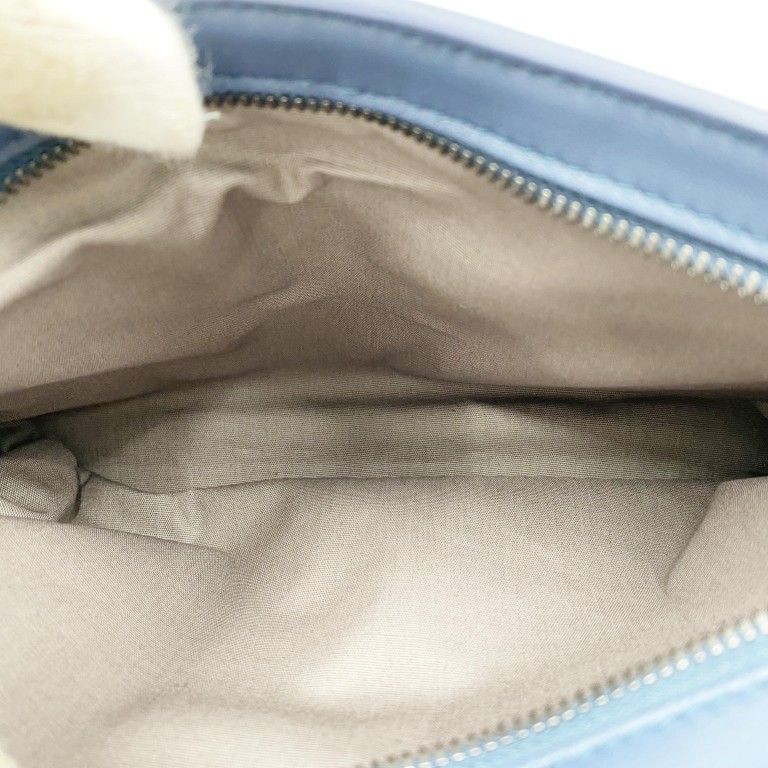 Bottega Veneta Clutch Intrecciato Micro Macro Blue Leather — view 7