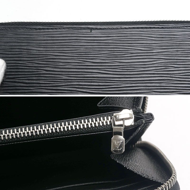 Louis Vuitton Zippy Long Wallet Black Round Zip — view 4
