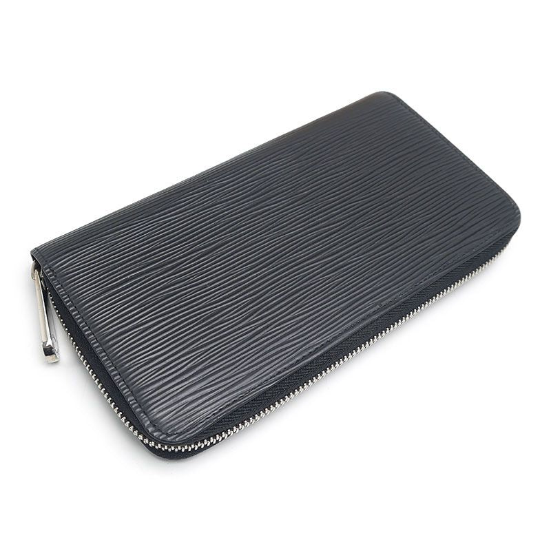 Louis Vuitton Zippy Long Wallet Black Round Zip — view 2