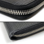 Louis Vuitton Zippy Long Wallet Black Round Zip — view 8