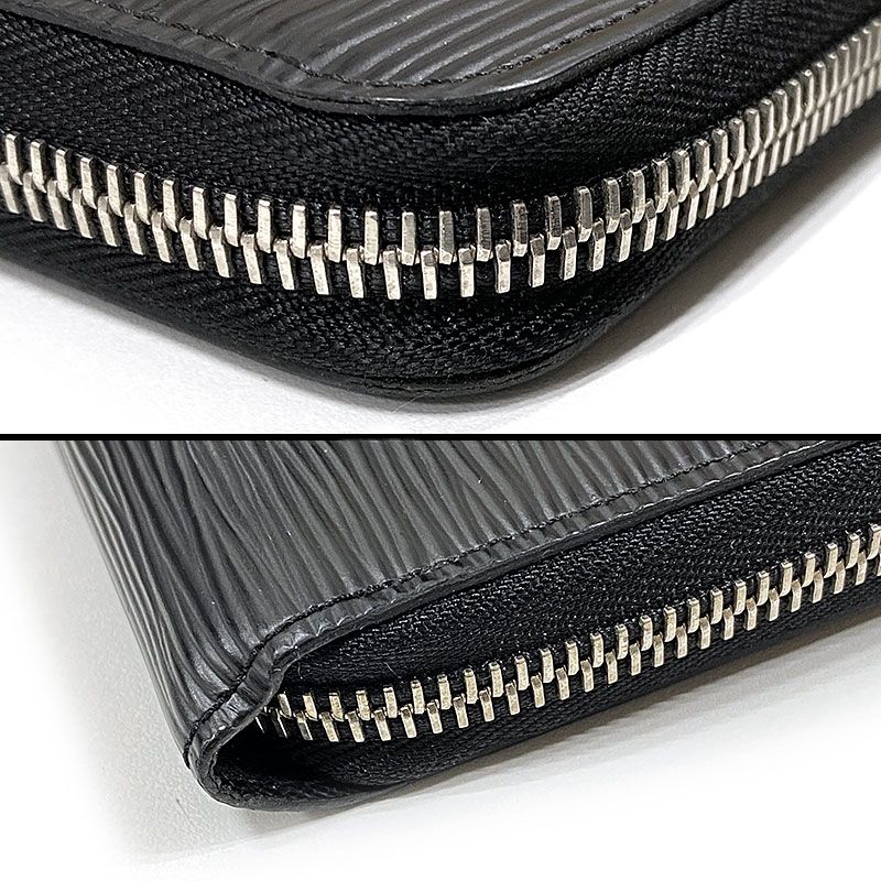 Louis Vuitton Zippy Long Wallet Black Round Zip — view 8