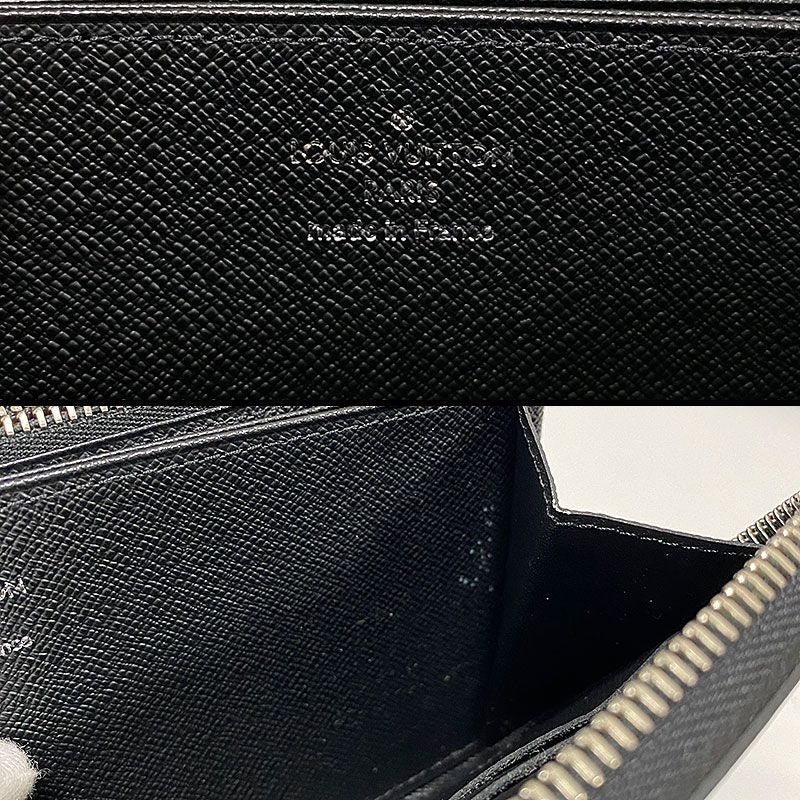 Louis Vuitton Zippy Long Wallet Black Round Zip — view 5