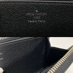 Louis Vuitton Zippy Long Wallet Black Round Zip — view 5