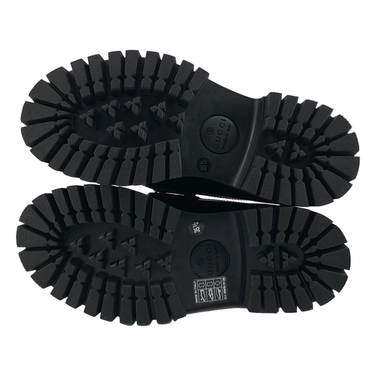 Gucci Leather Bee Embroidery Horsebit Loafers 35.5 Black — view 4