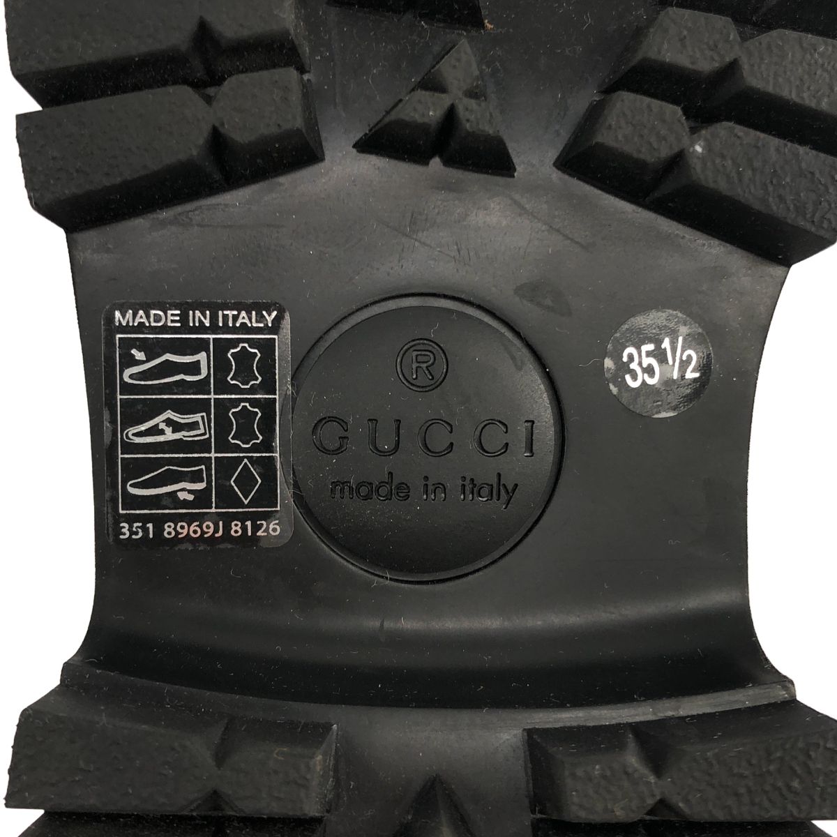 Gucci Leather Bee Embroidery Horsebit Loafers 35.5 Black — view 7