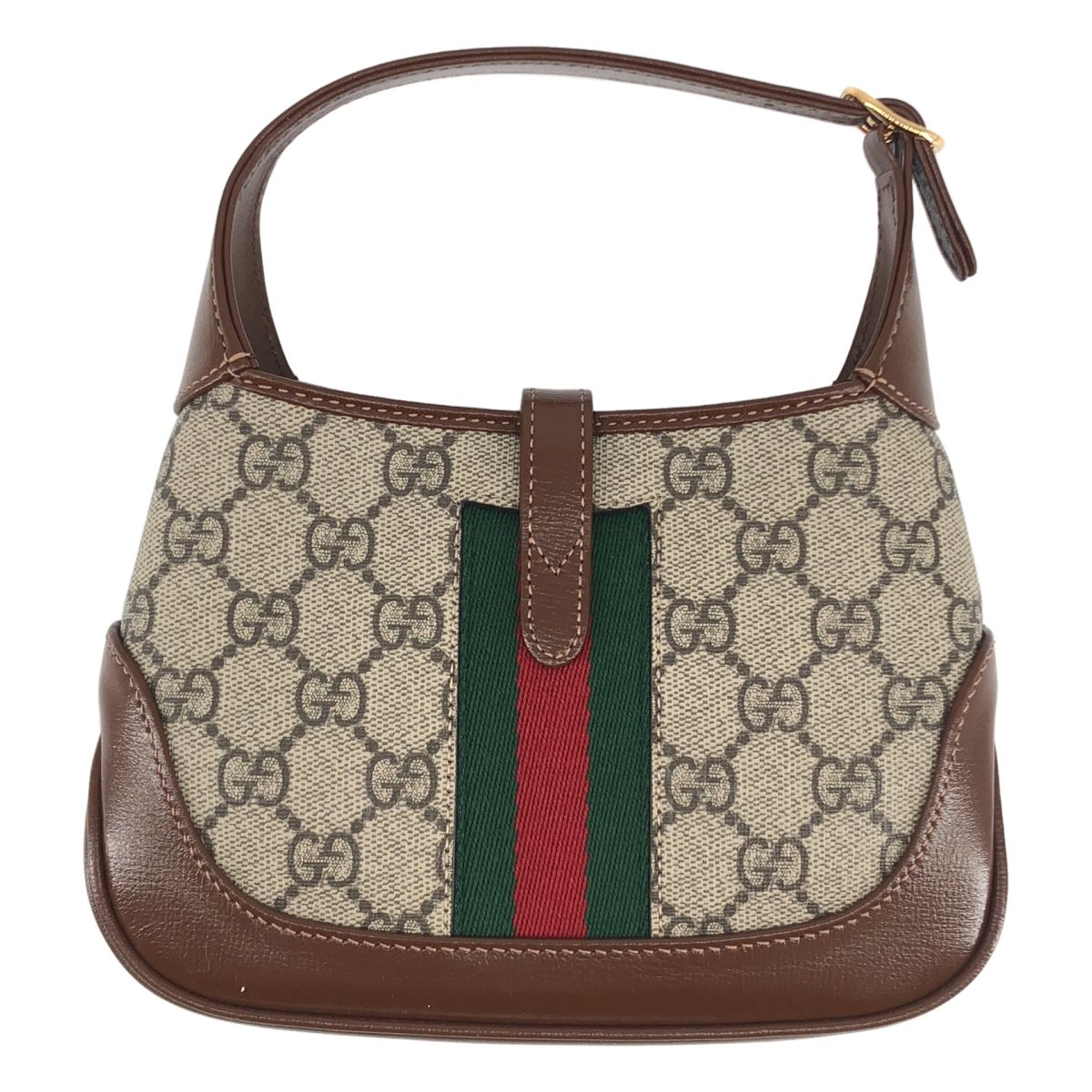 Gucci Jackie GG Supreme Handbag Beige Brown — view 2