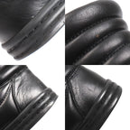 Chanel Leather Chain High Cut Sneakers Black 33 — view 9