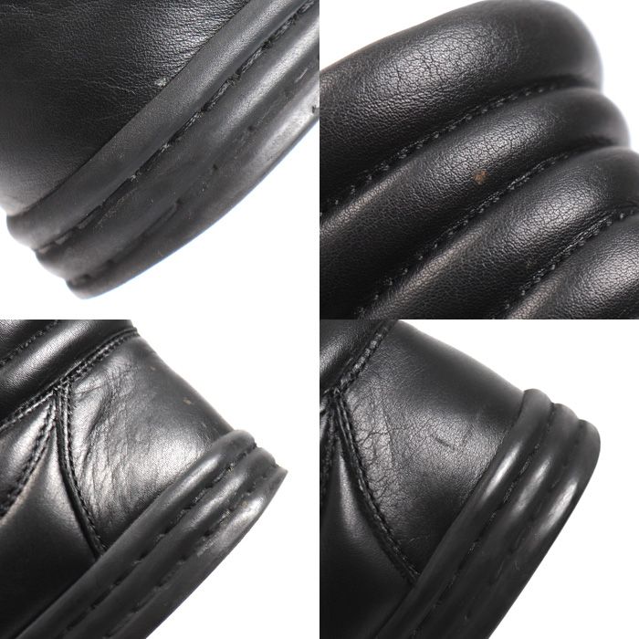 Chanel Leather Chain High Cut Sneakers Black 33 — view 9