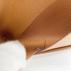 Hermes Card Case Business Holder Calvi Gold Epsom — view 7