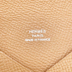 Hermes Card Case Business Holder Calvi Gold Epsom — view 8