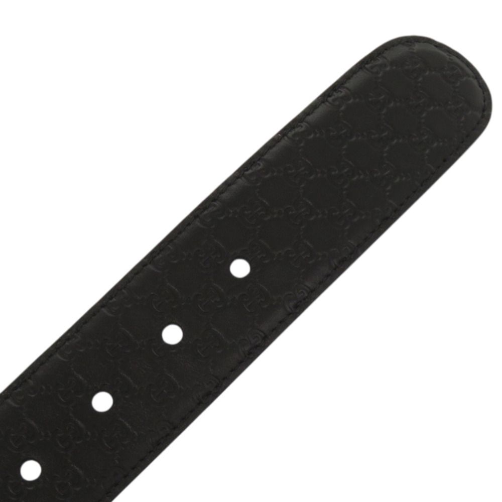 Gucci Micro Guccissima Leather Black Belt — view 7