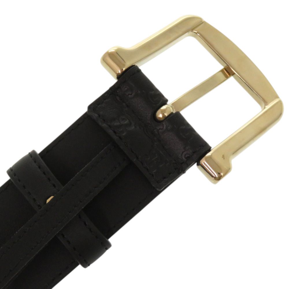 Gucci Micro Guccissima Leather Black Belt — view 6