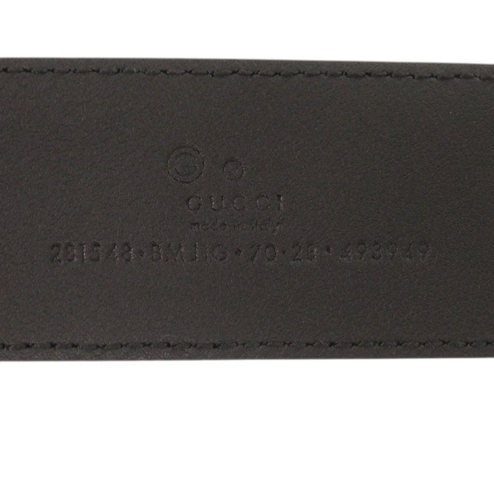 Gucci Micro Guccissima Leather Black Belt — view 4