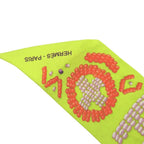 Hermes Twilly Kelly en Perles Logo Silk Yellow Purple Orange Scarf — view 5