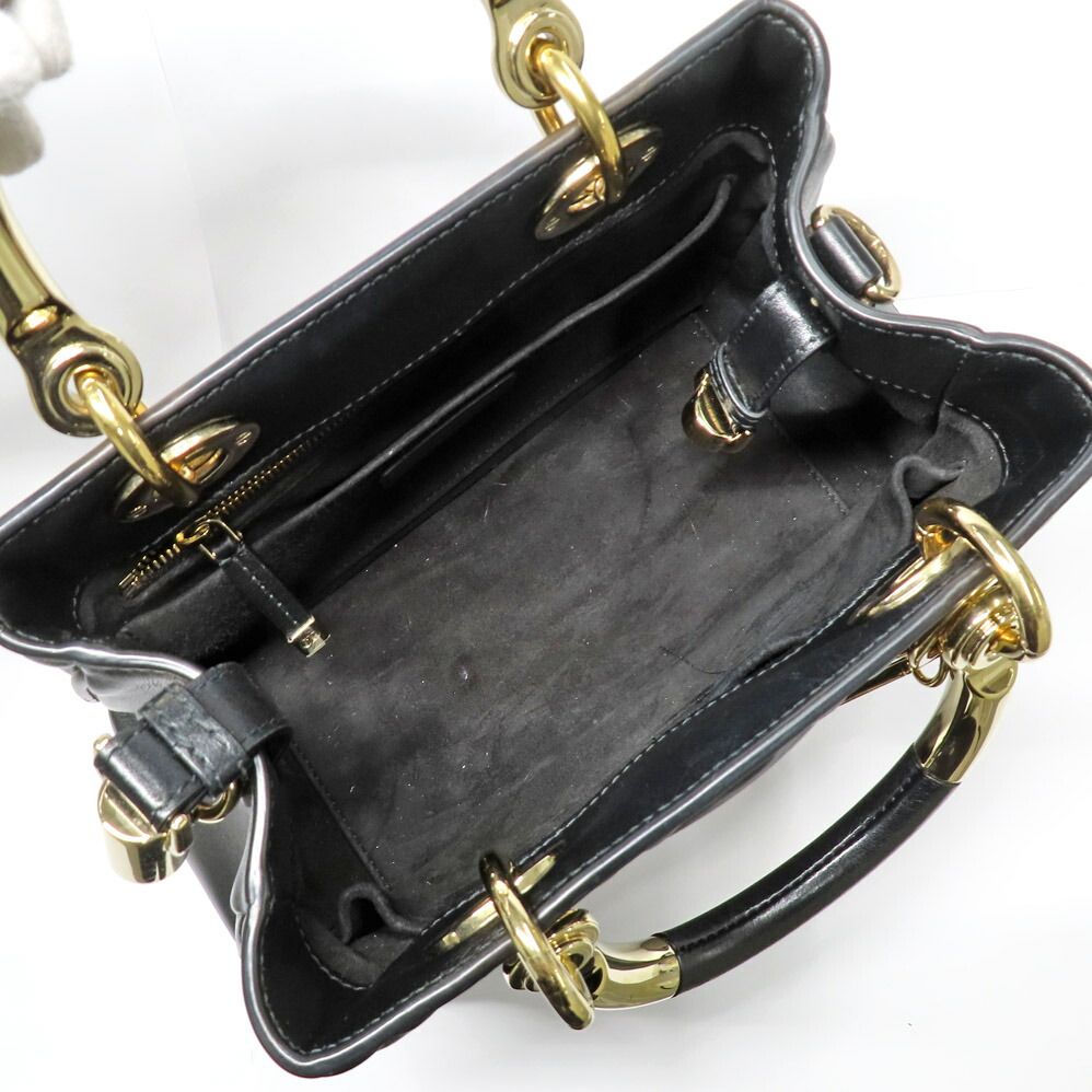 Dior 95.22 Cannage Handbag 2-Way Shoulder Calfskin — view 5