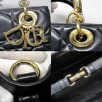 Dior 95.22 Cannage Handbag 2-Way Shoulder Calfskin — view 8