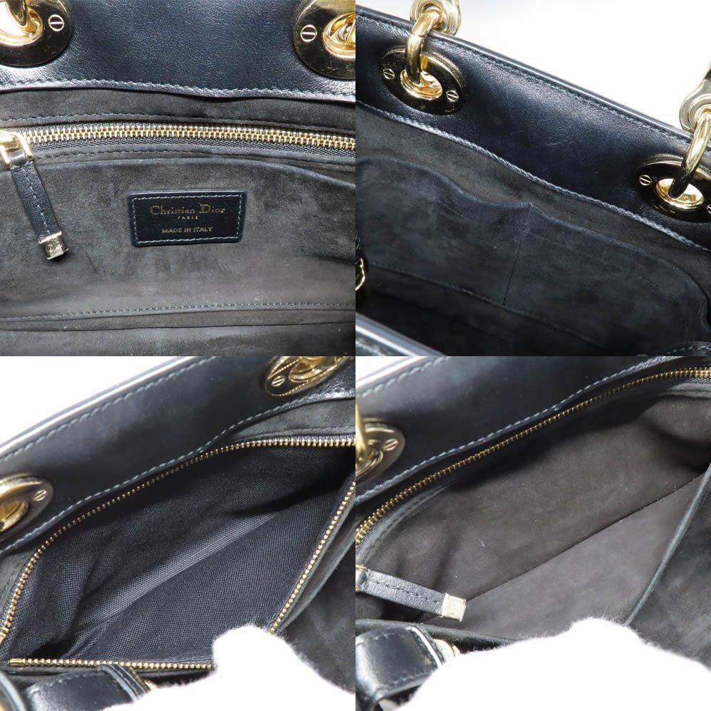 Dior 95.22 Cannage Handbag 2-Way Shoulder Calfskin — view 6