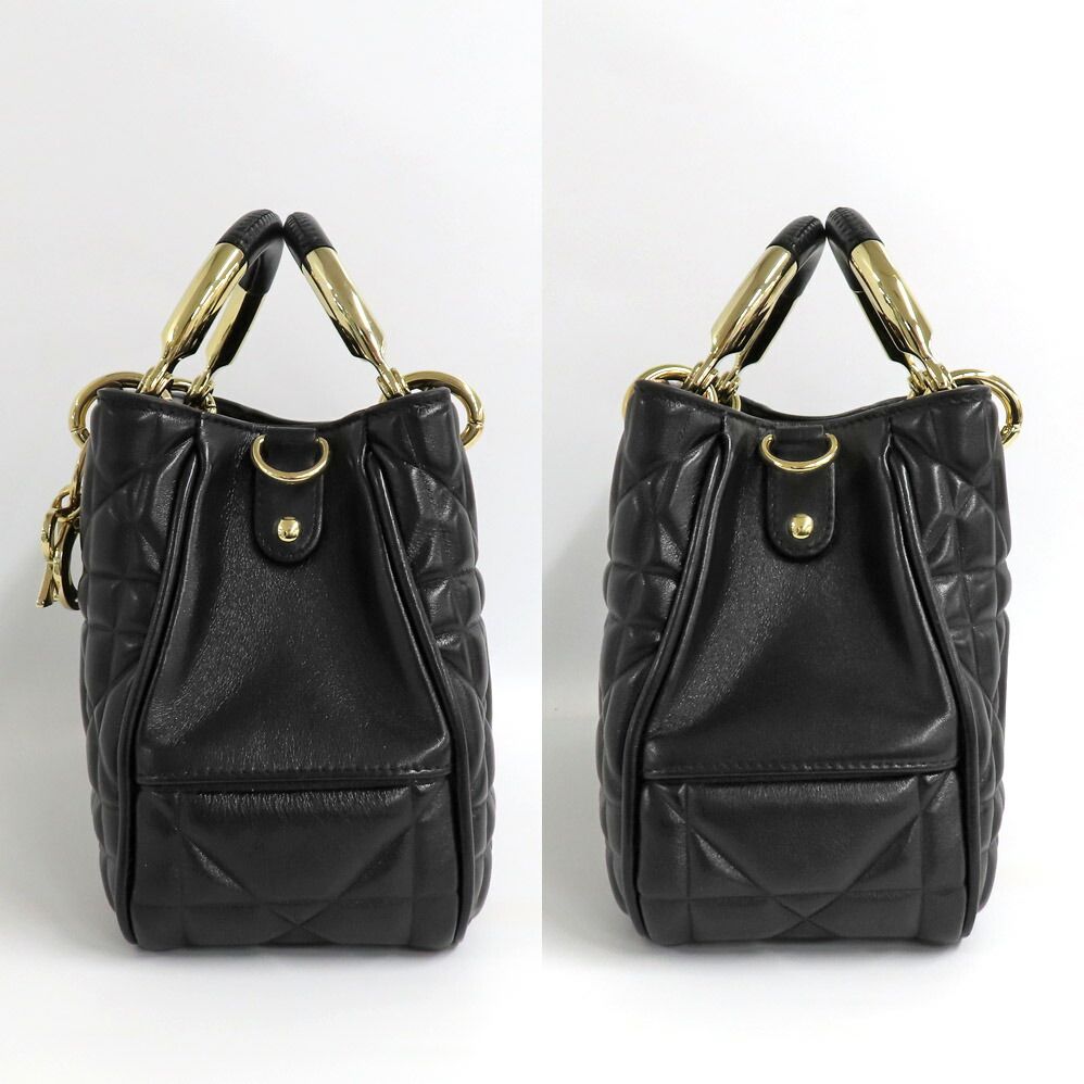 Dior 95.22 Cannage Handbag 2-Way Shoulder Calfskin — view 4