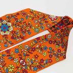 Hermes Twilly Tree of Life L'arbre de Vie Scarf Silk Orange Multicolor — view 8