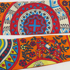 Hermes Twilly Tree of Life L'arbre de Vie Scarf Silk Orange Multicolor — view 9